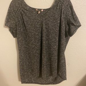 Gray and white stripped shirt